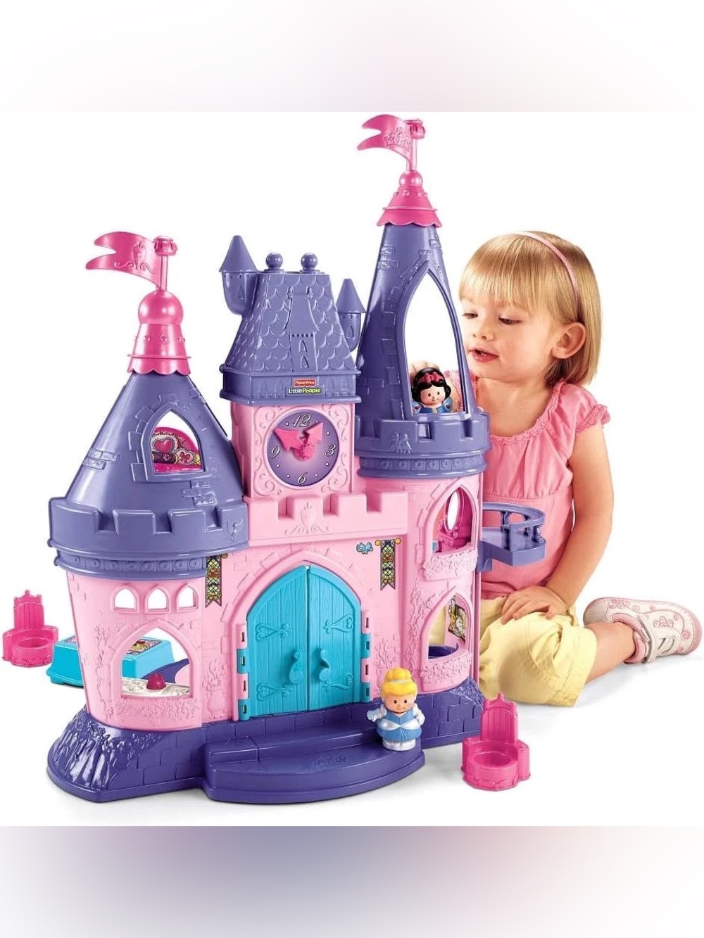 Little People Disney Princess Castle Musical Playset Light & Sound (Works Tested
